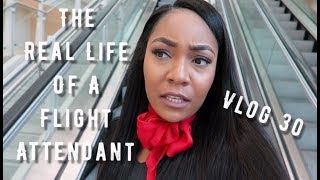 The quotReal Lifequot of a Flight Attendant  Vlog 30  TRIP FROM HELL [upl. by Lledualc]