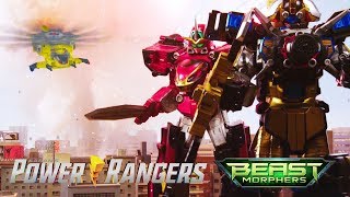 All Megazord Battles in Power Rangers Beast Morphers Episodes 1222  Power Rangers Official [upl. by Eltsirhc19]