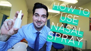 How To Use Nasal Spray  How To Use Nasal Spray Properly  Nasal Spray Technique 2018 [upl. by Channa]