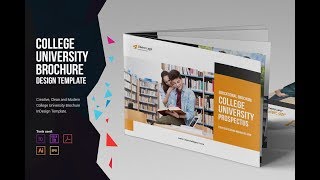 College University Prospectus v2 Brochure Template  Creative Market [upl. by Nylauqcaj385]