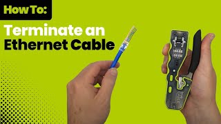 How To Terminate an Unshielded Cat66A RJ45 Plug [upl. by Olonam378]