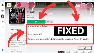 How to Fix Error Code 403 ROBLOX Authentication Failed Error [upl. by Frasier]