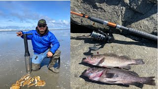 Westport Jetty Fishing After A Razor Clam Dig [upl. by Anileve]