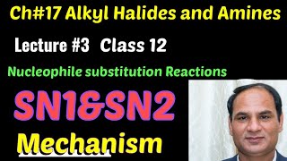 Ch17 Lec3  SN1 and SN2 Reactions amp mechanism Nucleophilic substitution Reactions [upl. by Adnuhser]