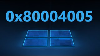 Неопознанная ошибка 0x80004005 EFAIL и обновления в Windows 1110  Решение [upl. by Ajiak]