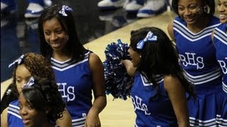 Brunswick High School Cheerleaders perform at VCU Siegel Center [upl. by Ailegnave53]