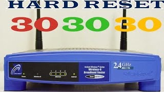 ✅ Como hacer Hard Reset 303030 en Routers Linksys [upl. by Keenan]