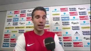 Robin Van Persies Last Interview As An Arsenal Player [upl. by Allerie920]