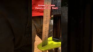 Dynamic Cone Penetration Test for soil👷‍♀️👷😍construction site amazing shorts [upl. by Rorrys]