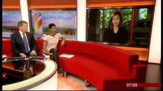 Naga Munchetty  Pink MiniDress Black Tights amp Boots Part Two  2014 [upl. by Rednaxela894]