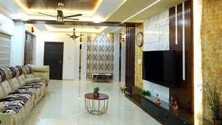 3BHK Interiors  Peer Kumar amp Shilpa Chisti Prem Nilayam  Moti Nagar  Hyderabad  Lucky Interiors [upl. by Audri]