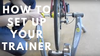 How to setup your cycling trainer for indoor biking [upl. by Caddric812]