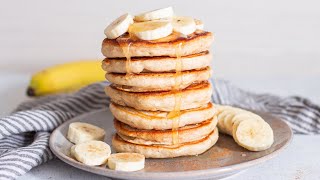 Die fluffigsten Bananen Pancakes  ohne Ei einfaches Rezept [upl. by Donnamarie208]