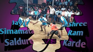 Kabaddi match at palande Jay Simamata Saldure VS Shree Ram Karde Match at Palande 2024 [upl. by Akiria]