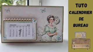 tuto idée cadeau 🎅 calendrier de bureau [upl. by Enaed]