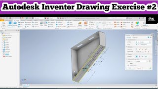 Autodesk Inventor Tutorial Exercise 2  Autodesk Inventor For Beginners [upl. by Ciredor537]