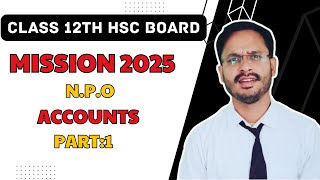 12TH STD NPO PART2 ACCOUNTS [upl. by Meenen]