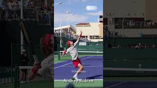 Andrey Rublev Serve  Slow Motion shorts [upl. by Nyrual]