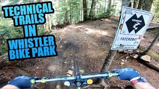 RIDING THE MOST TECHNICAL MTB TRAILS IN WHISTLER BIKE PARK [upl. by Inhsor]