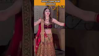 Sherlyn Chopra diwali celebration sherlynchopra diwalicelebration diwali [upl. by Dlawso442]