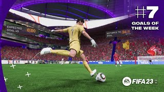 FIFA 23 I scored a Powershot with a Goalkeeper from 35yards  BEST GOALS OF THE WEEK 7 [upl. by Richmound]