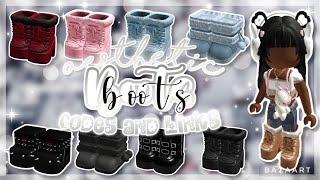 Aesthetic Layered  3D Boots  Codes and Links  Roblox Bloxburg Berry Avenue [upl. by Novyert]