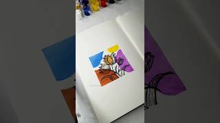 Easy boho painting 🤗🎨 easytutorial flowerdrawing artshorts [upl. by Atinot933]