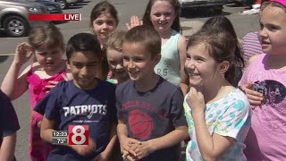 Osborn Hill Elementary School students help with the weather [upl. by Hoffert]