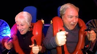 Old Couples  Funny Slingshot Ride Compilation [upl. by Yatnahs]