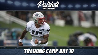 Patriots Quick Hitters Training Camp Day 10 Shorts [upl. by Kathryne626]