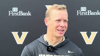 Vanderbilt linebackers coach Nick Lezynski [upl. by Acinoda339]