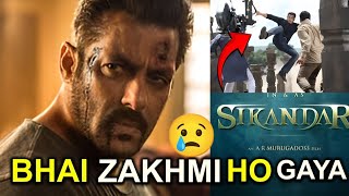 Bhai Zakhmi Ho Gaya 😥 Salman Khan Sikandar Bollywood Movie [upl. by Barnabe]