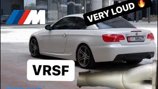 VRSF CATLESS DOWNPIPE INSTALL ON 335i E93 N55 SHOOTS FLAMES [upl. by Romalda]