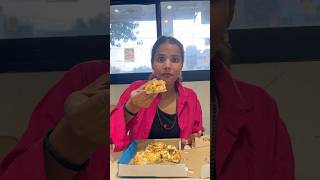 Eating Street Pizza In Dominos 😱 Eating Street Food In Dominos Food Challenge shorts ashortaday [upl. by Akirehs]