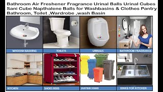 Wonder Fresh Bathroom Air Freshener Fragrance Urinal Balls Urinal Cubes Sani Cube [upl. by Darsey719]