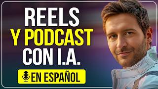 Cómo crear PODCAST y REELS en ESPAÑOL con IA 🤯 Sin poner TU CARA ni usar TU VOZ [upl. by Gerta]