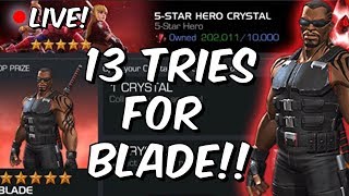 13x Five Star Featured Blade Crystal Opening LIVE  Blade Day 2018  Marvel Contest Of Champions [upl. by Agiaf]