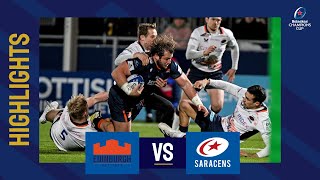 Highlights  Edinburgh Rugby v Saracens Round 4│Heineken Champions Cup 202223 [upl. by Yojal988]