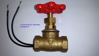 DIY Steampunk 12quot Water Valve Industrial Light Switch [upl. by Cattima]