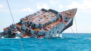 15 Sinking Ships Caught On Camera [upl. by Aihsekram]