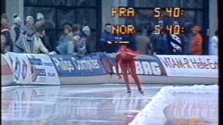 World Championships Allround Inzell 1986  10 km Van Helden  Karlstad WR [upl. by Etteoj444]