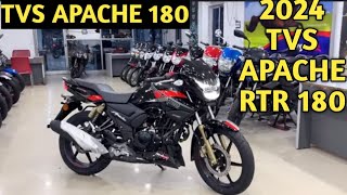 2024 Tvs Apache RTR 180 New Model Review  On Road Price Features 🔥 King in 180 cc segment [upl. by Lak]