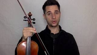 Violin Bowing Detache Staccato Legato and Tenuto [upl. by Dafodil591]