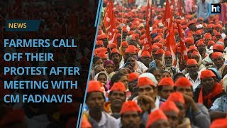 Maharashtra Farmers Call Off Protest After Meeting CM Fadnavis [upl. by Columbus]