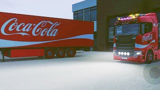 TRUCKERS OF EUROPE 3 COCA COLA TRUCK SKIN COCA COLA TRAILER SKIN TRAILER CUSTOMIZATION TOE3 [upl. by Ahsiekyt576]