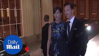 Benedict Cumberbatch and wife Sophie attend Hawking dinner  Daily Mail [upl. by Aryn302]