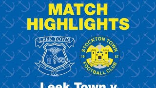 HIGHLIGHTS  Leek Town 02 Stockton Town [upl. by Eeslek]