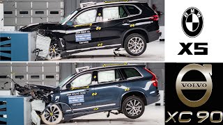 2024 BMW X5 vs 2024 Volvo XC90 Crash Test Comparison [upl. by Aeneas776]