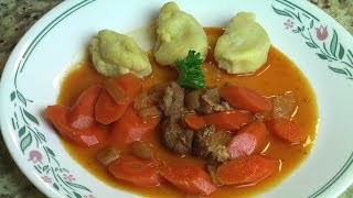 Žlikrofi with Bakalca Slovenian recipe [upl. by Llednahs]