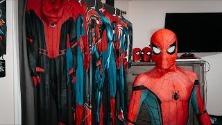 MY SPIDERMAN SUIT COLLECTION SPIDEY’S CLOSET [upl. by Ecertap]